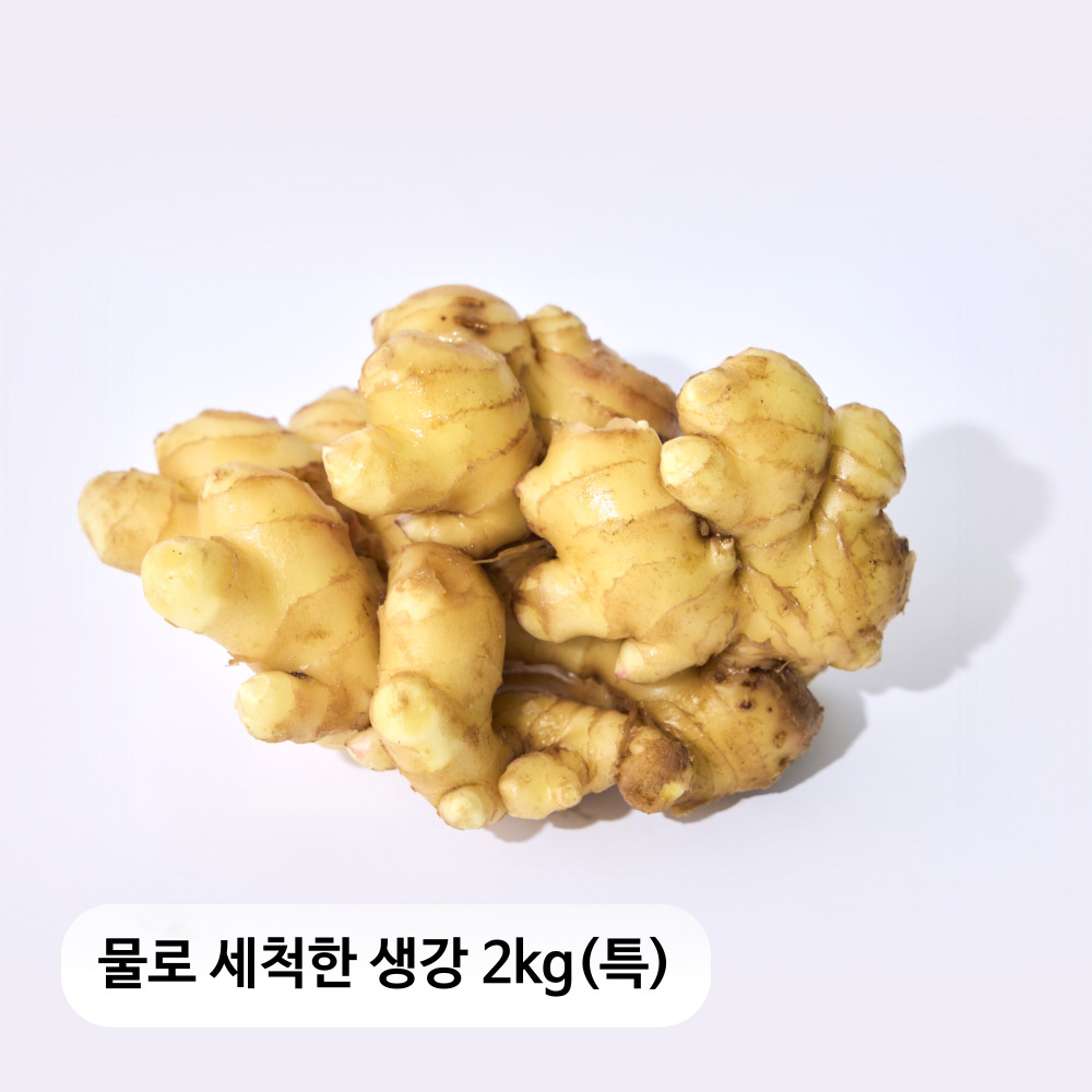 생강이다르다! 물로 세척한 생강 2kg(특)